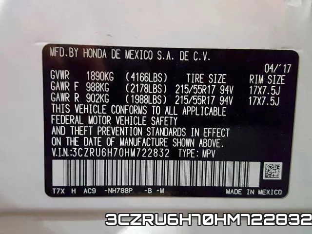 3CZRU6H70HM722832 фото 2