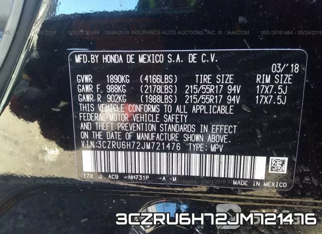 3CZRU6H72JM721476 фото 10