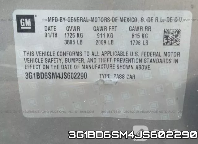 3G1BD6SM4JS602290 фото 10