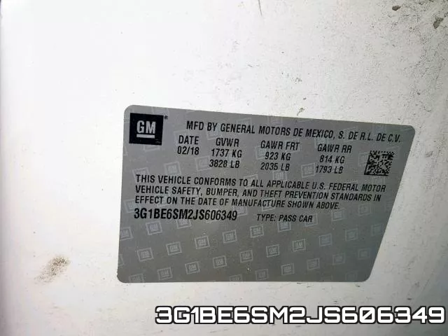 3G1BE6SM2JS606349 фото 2