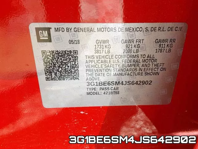 3G1BE6SM4JS642902 фото 2