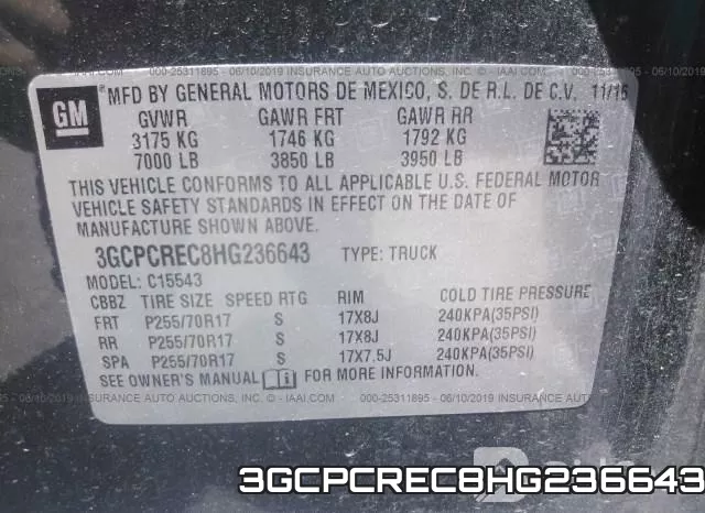 3GCPCREC8HG236643 фото 10