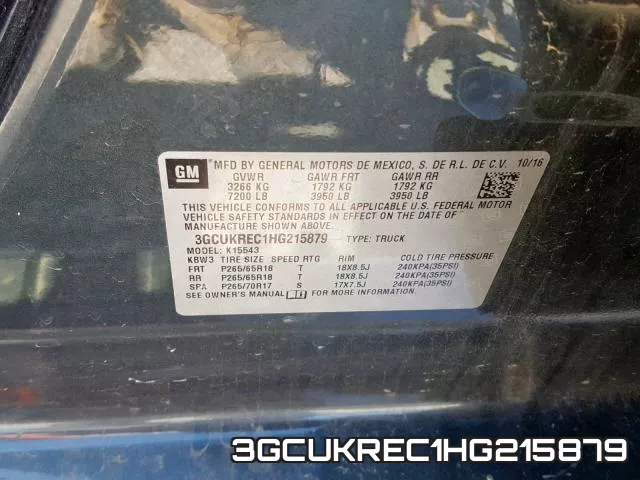 3GCUKREC1HG215879 фото 2