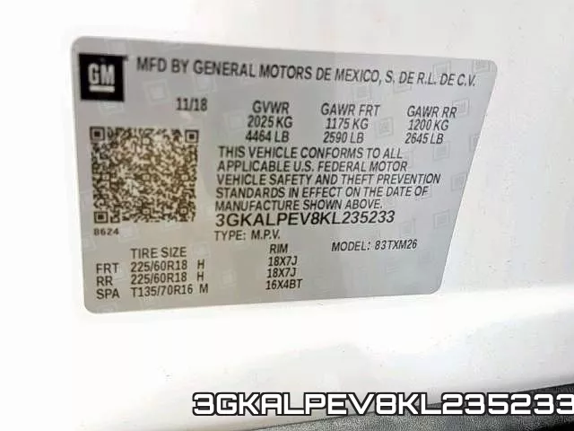 3GKALPEV8KL235233 фото 2