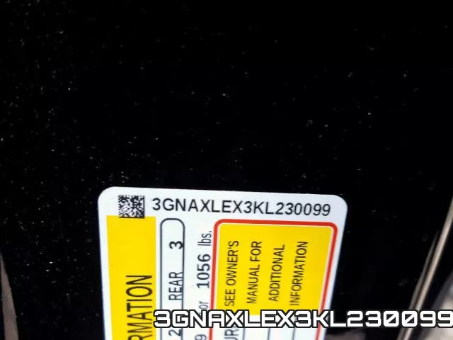 3GNAXLEX3KL230099 фото 2
