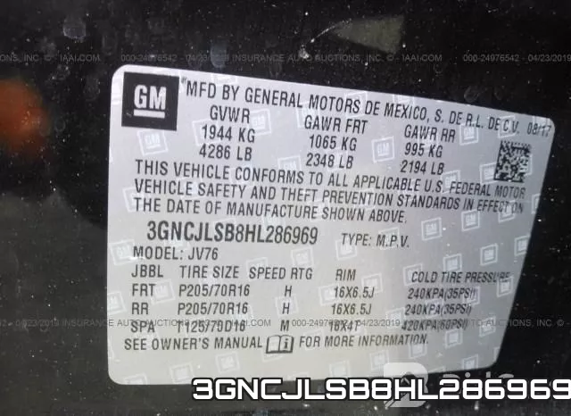 3GNCJLSB8HL286969 фото 10