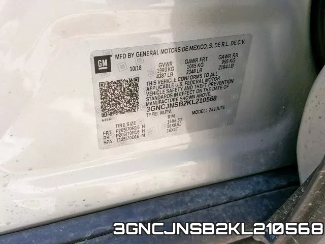 3GNCJNSB2KL210568 фото 2