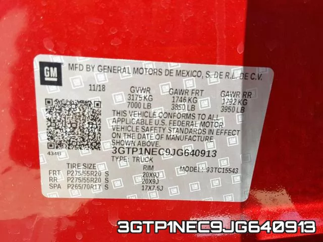 3GTP1NEC9JG640913 фото 2