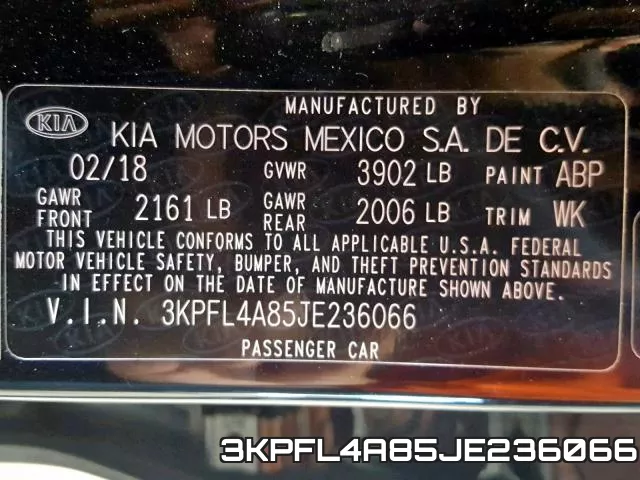 3KPFL4A85JE236066 фото 2