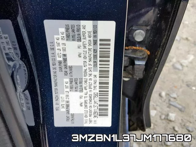 3MZBN1L37JM177680 фото 2