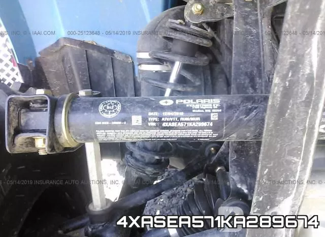 4XASEA571KA289674 фото 2