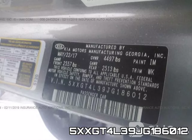 5XXGT4L39JG186012 фото 10