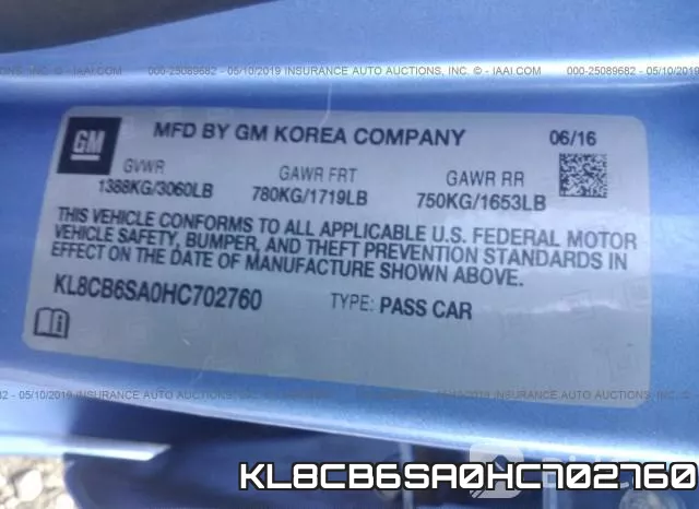 KL8CB6SA0HC702760 фото 10