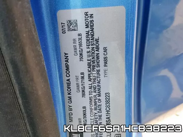 KL8CF6SA1HC838223 фото 2