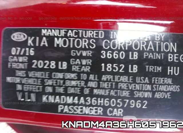 KNADM4A36H6057962 фото 10