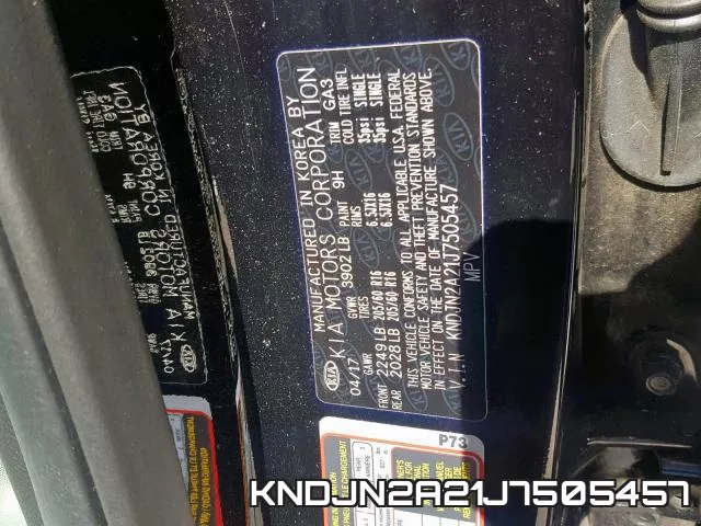 KNDJN2A21J7505457 фото 2