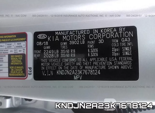 KNDJN2A23K7678124 фото 9
