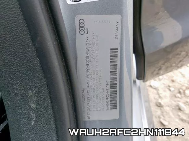 WAUH2AFC2HN111844 фото 2