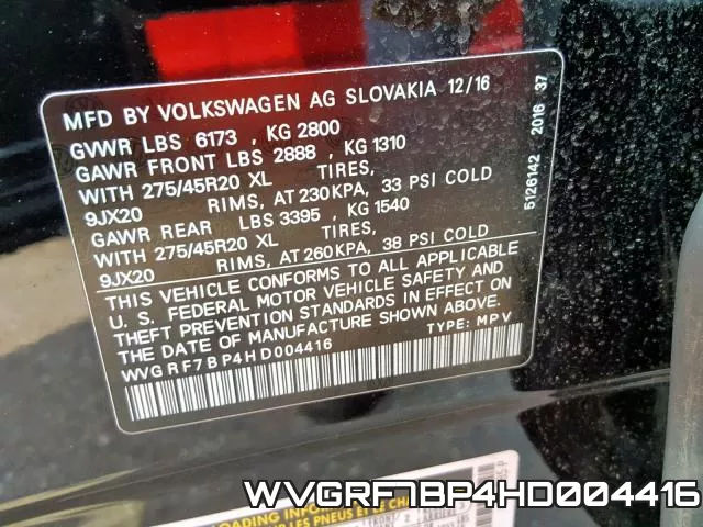 WVGRF7BP4HD004416 фото 2